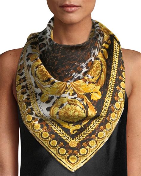 versace schal|versace silk scarf.